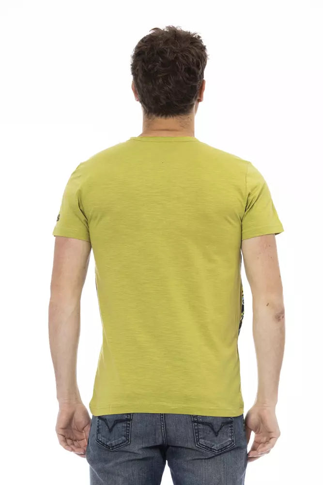 Green Cotton Men T-Shirt - ventzia