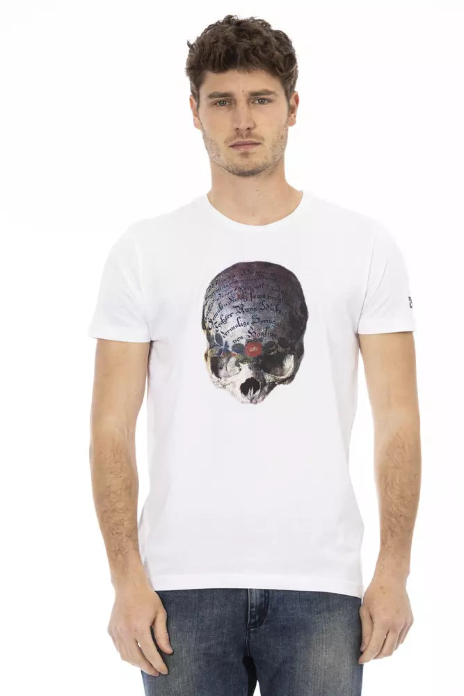 White Cotton Men's T-Shirt - ventzia