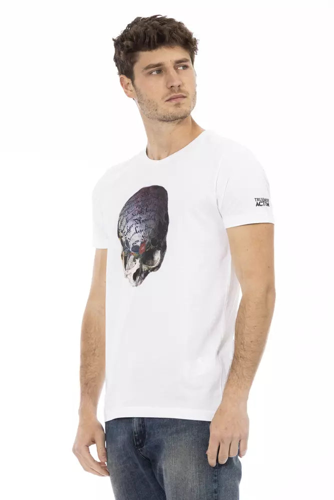 White Cotton Men's T-Shirt - ventzia