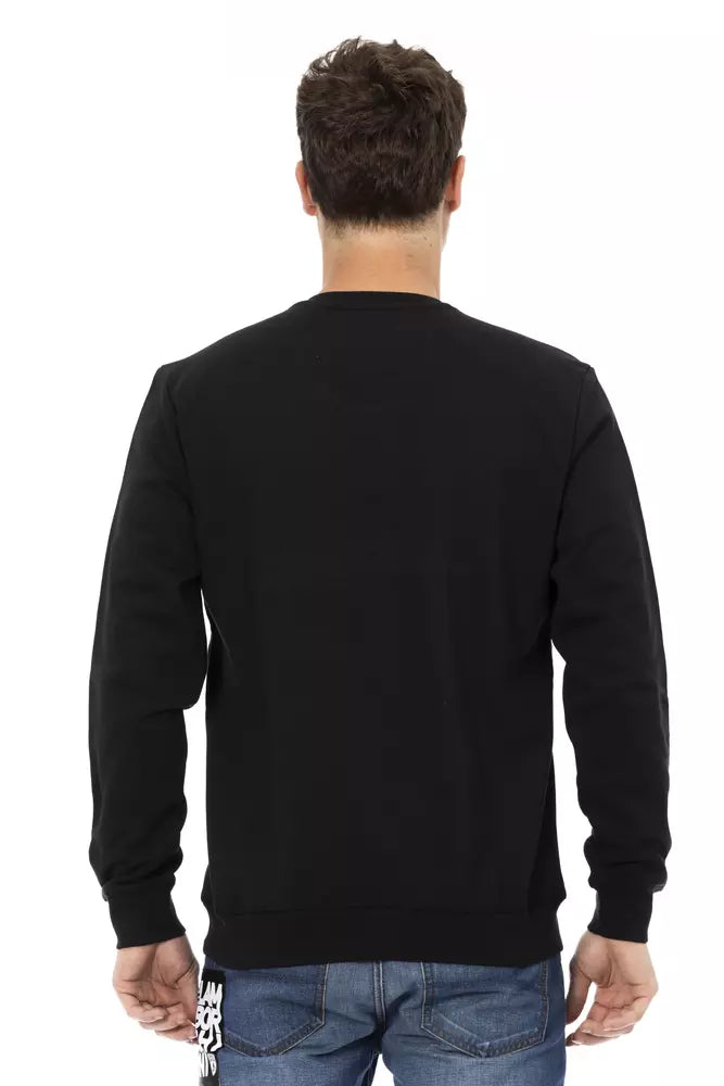 Black Cotton Men Sweater - ventzia