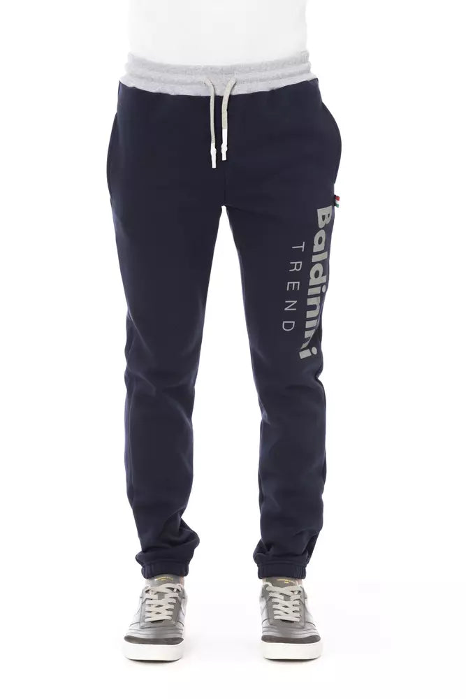 Blue Cotton Men's Sport Pant - ventzia