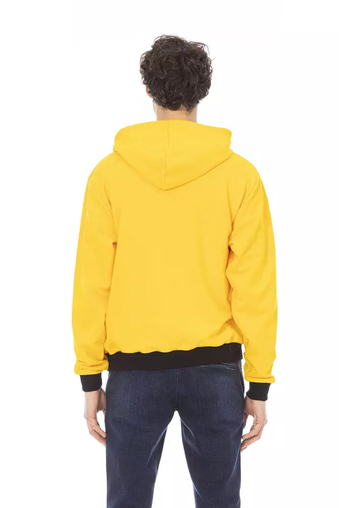 Yellow Cotton Men Sweater - ventzia