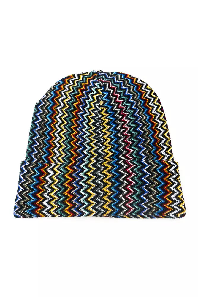 Multicolor Wool Men Hat - ventzia