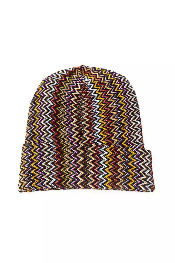 Multicolor Wool Men Hat - ventzia