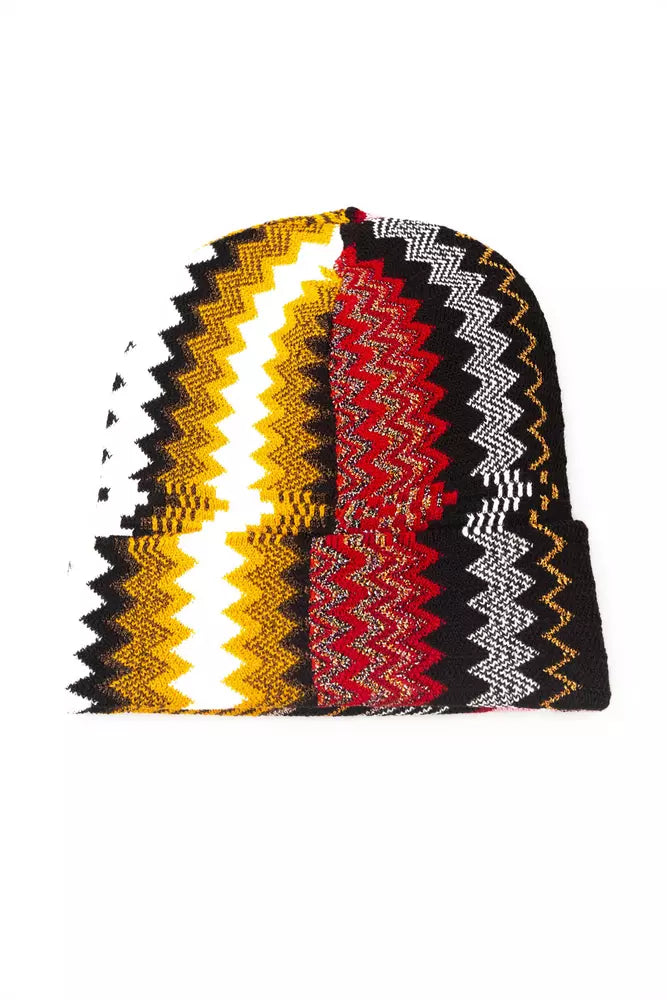 Multicolor Wool Women Hat - ventzia