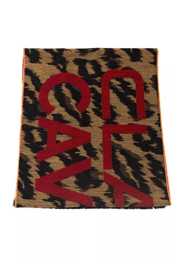 Brown Wool Men Scarf - ventzia