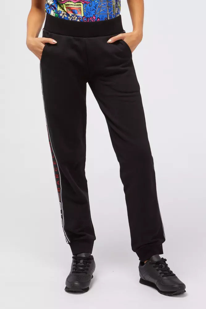 Black Cotton Women Sweatpant - ventzia