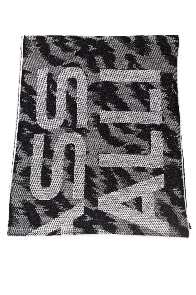 Gray Wool Men Scarf - ventzia