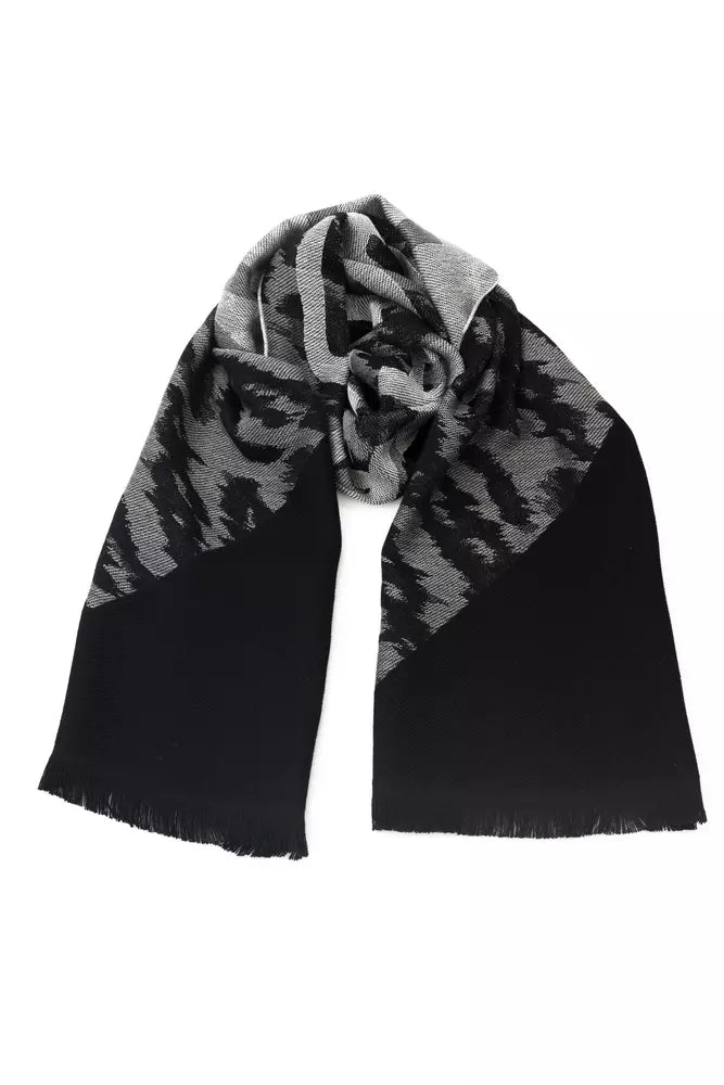Gray Wool Men Scarf - ventzia