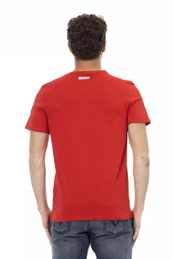 Red Cotton Men T-Shirt - ventzia