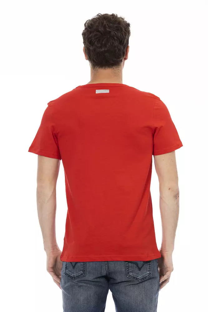 Red Cotton Men T-Shirt - ventzia