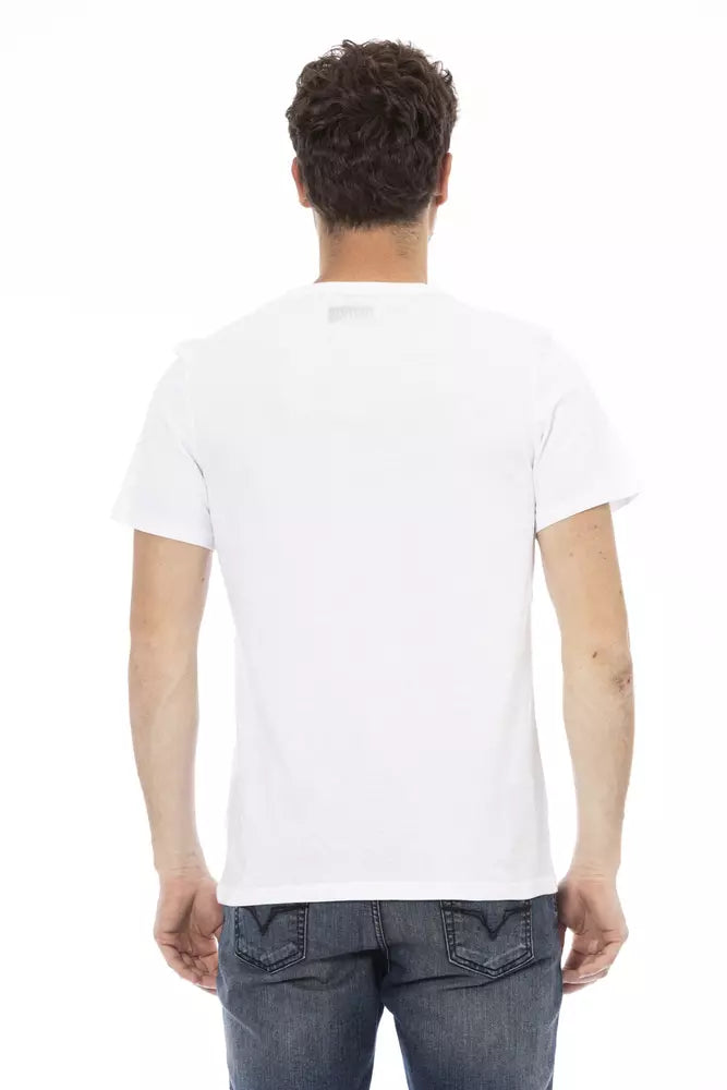 White Cotton Men T-Shirt - ventzia