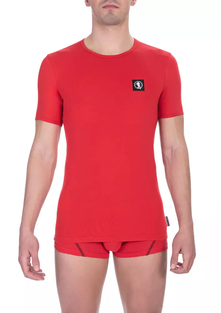 Red Cotton Men T-Shirt - ventzia