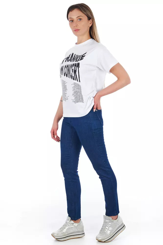 Blue Cotton Women's Skinny Jean - ventzia