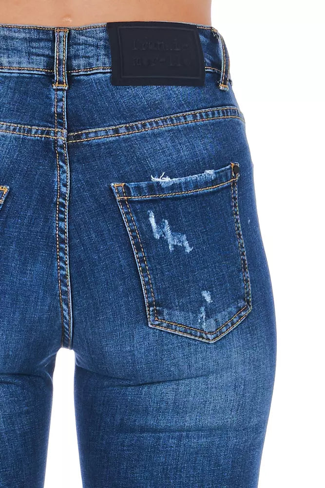 Blue Denim Women Jeans - ventzia