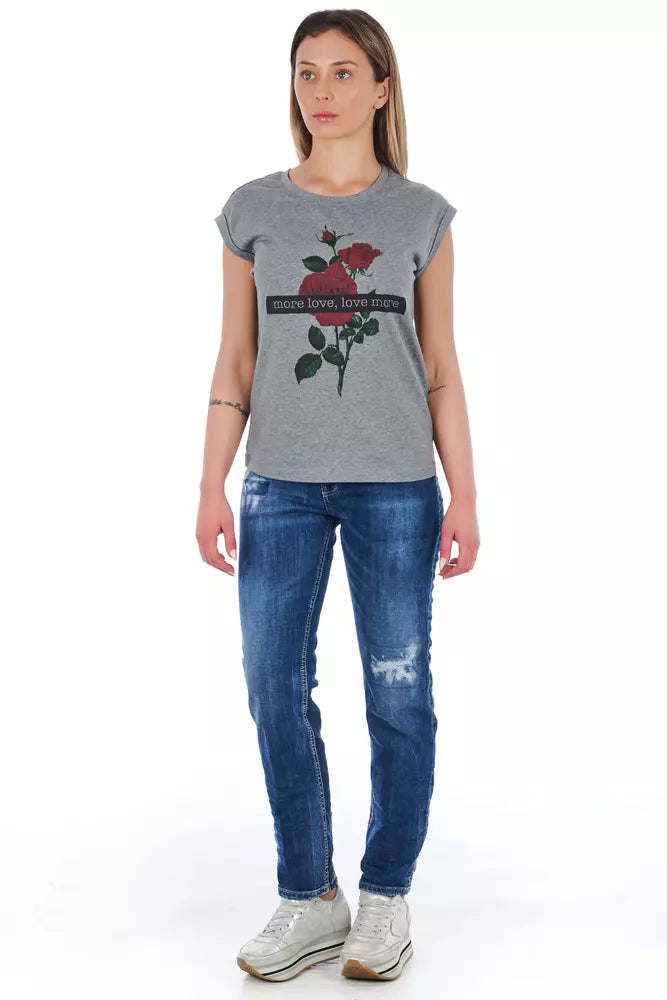 Blue Cotton Women Jeans - ventzia