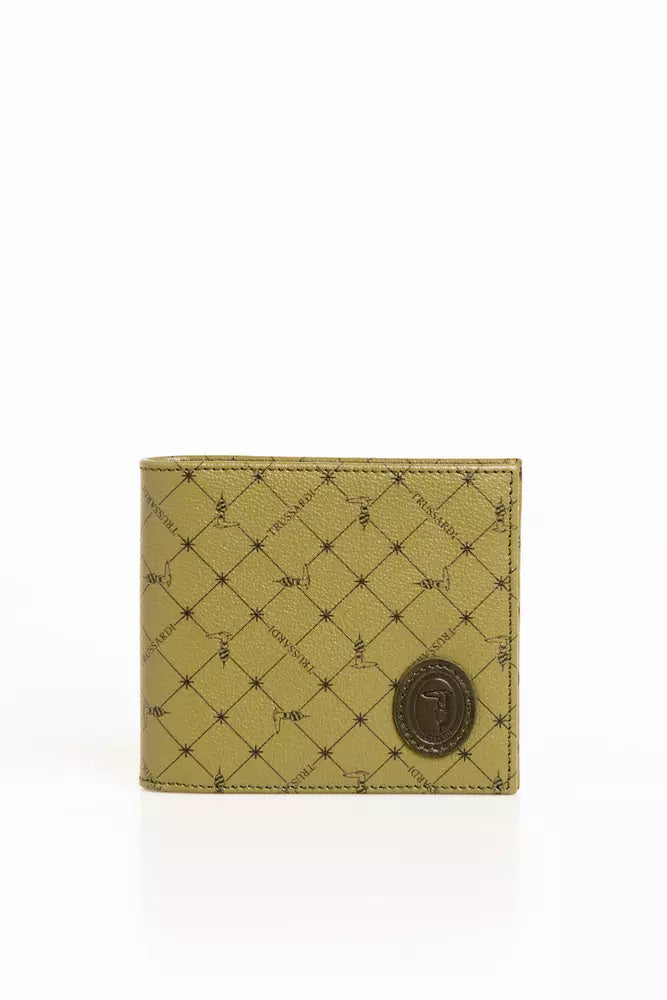 Green Leather Men Wallet - ventzia