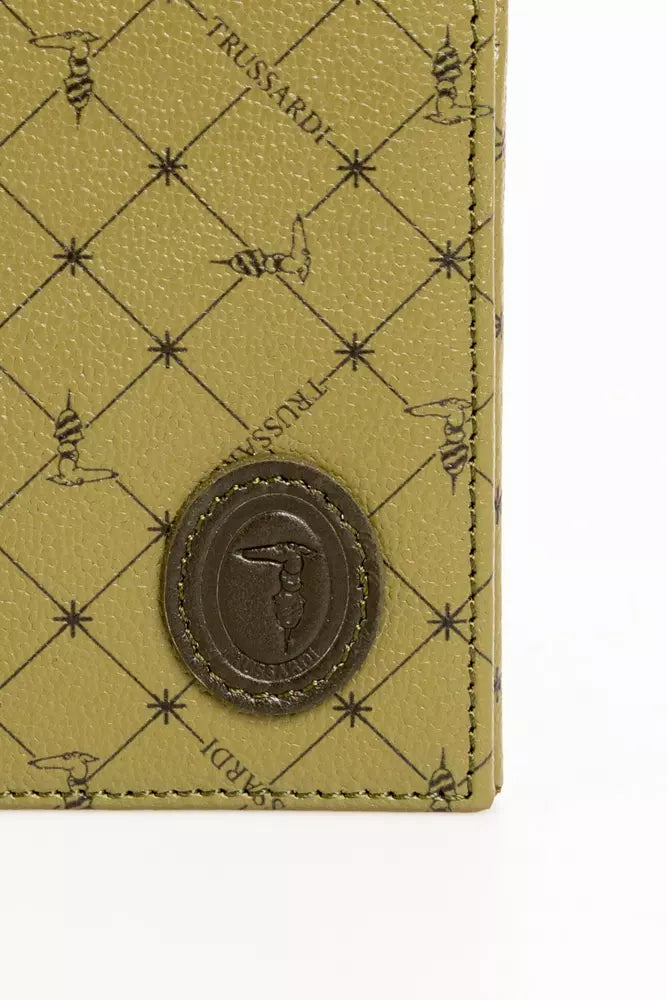 Green Leather Men Wallet - ventzia