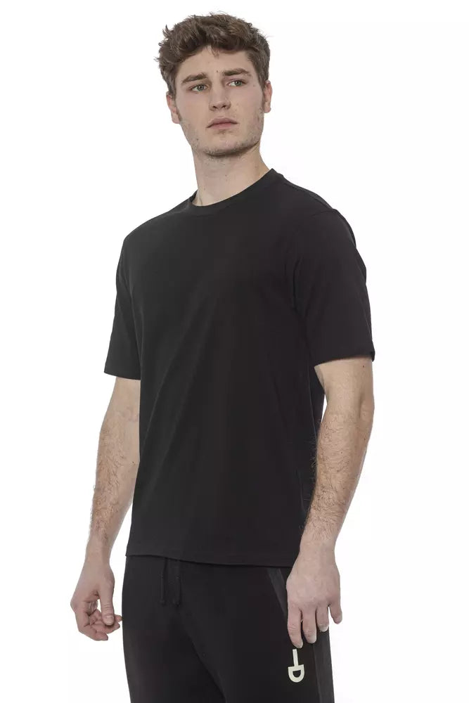 Black Cotton Men's T-Shirt - ventzia