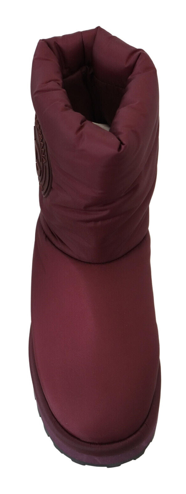 Bordeaux Nylon Boots Padded Mid Shoes - ventzia