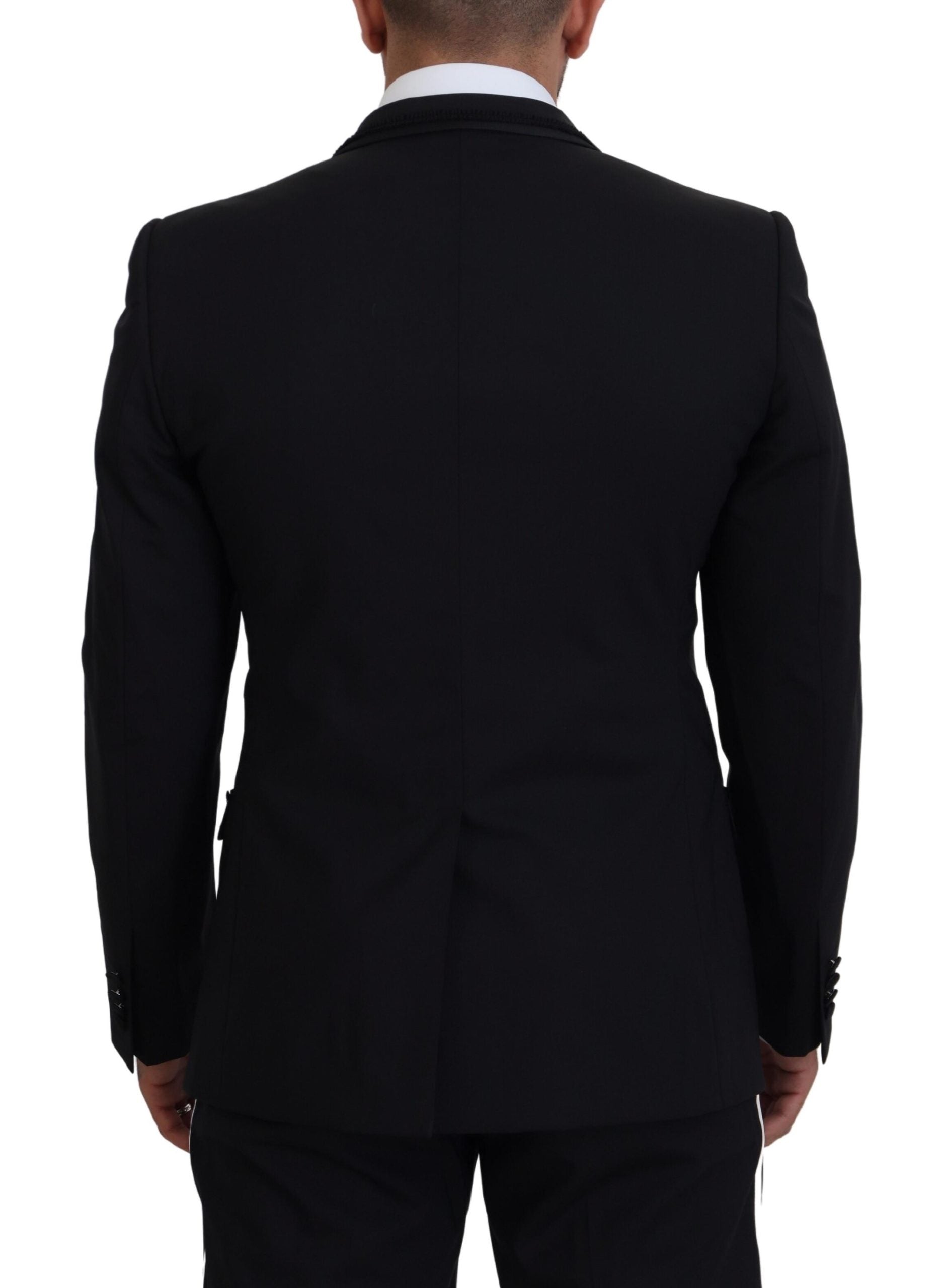 Black MARTINI Slim Fit Jacket Blazer - ventzia