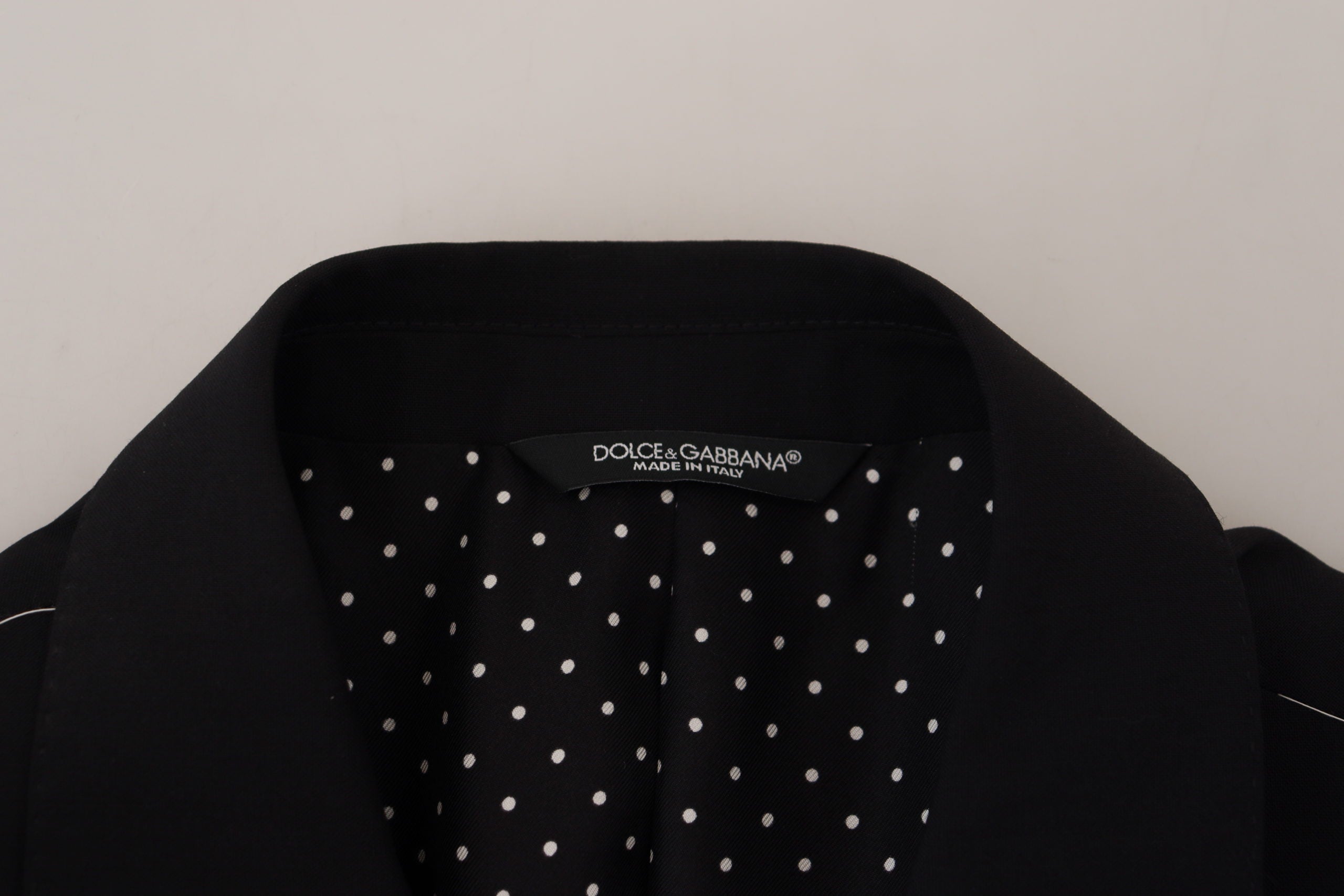 Black Wool Stretch Slim Fit Jacket Blazer - ventzia