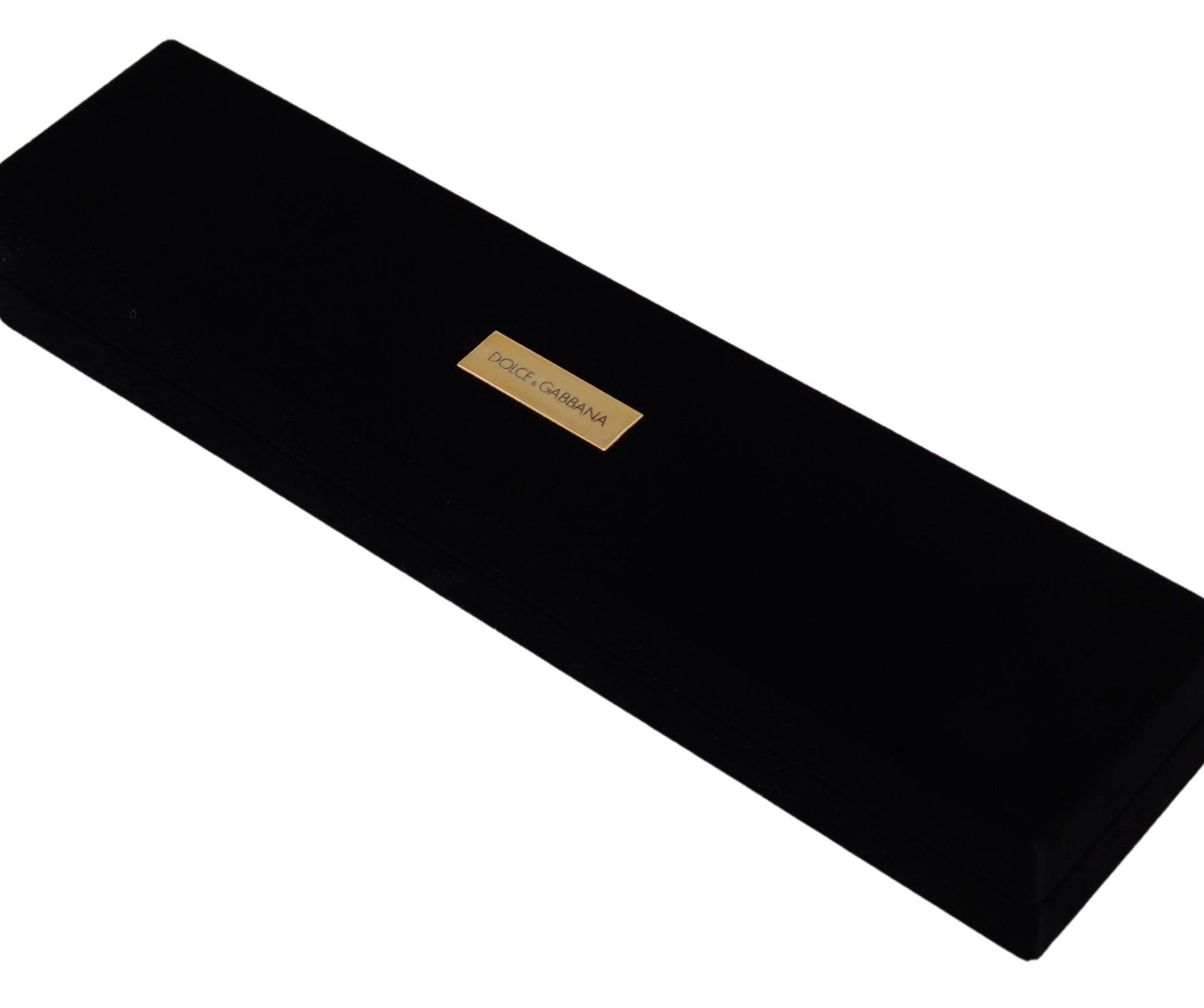 Black Velvet Logo Plaque Storage Bracelet Jewelry Box - ventzia