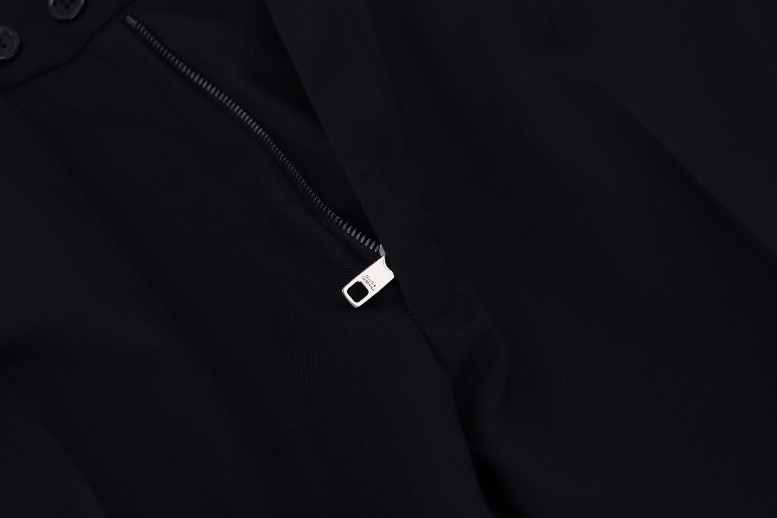 Black Polyester Chino Formal Pants - ventzia