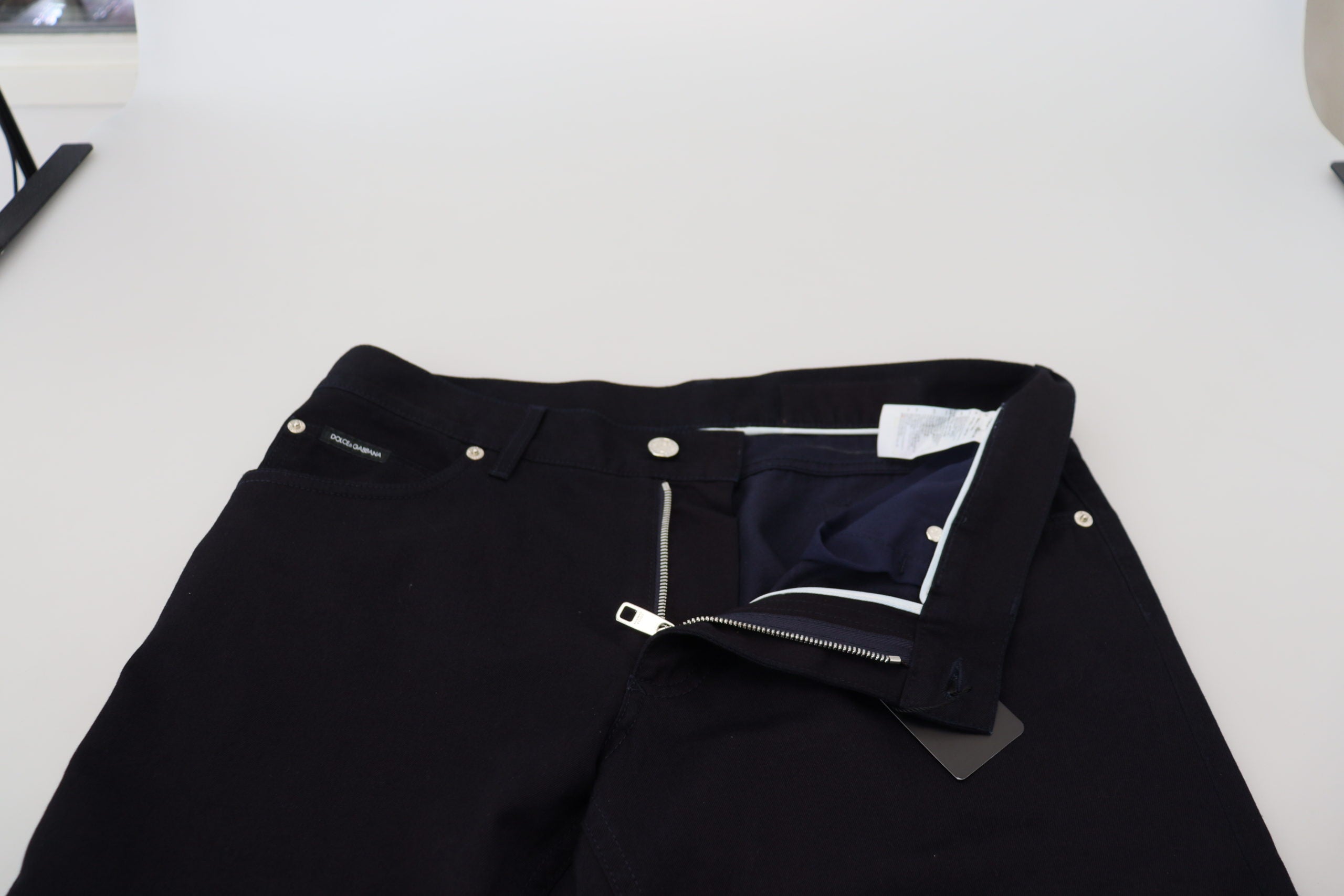 Black Cotton Skinny Casual Denim Jeans - ventzia