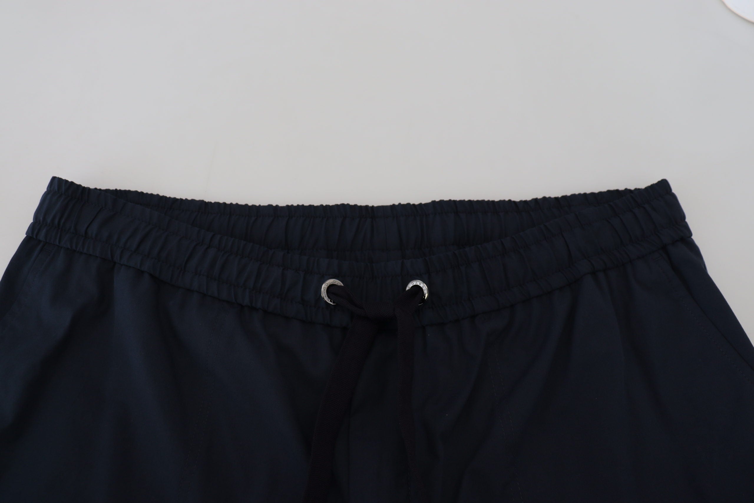 Blue Bermuda Mid Waist Casual Shorts - ventzia