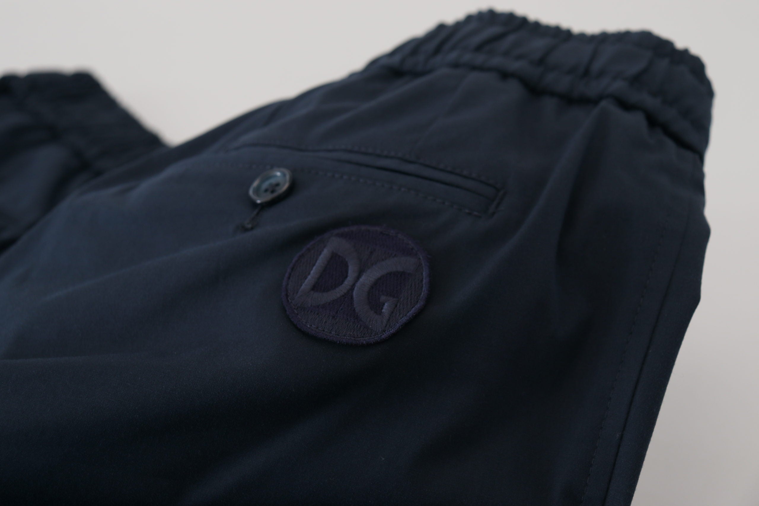 Blue Bermuda Mid Waist Casual Shorts - ventzia