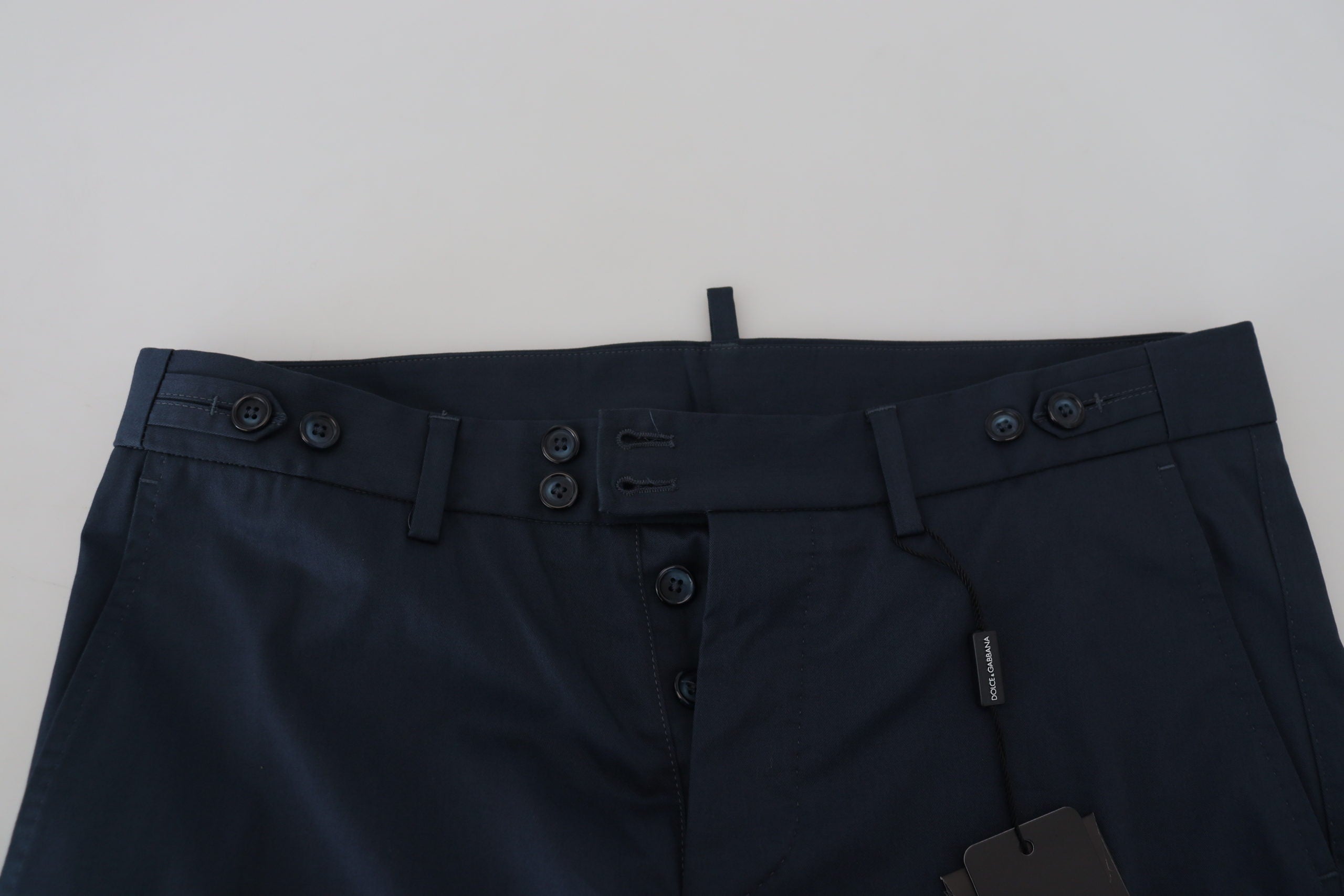 Blue Bermuda Low Waist Men Shorts - ventzia
