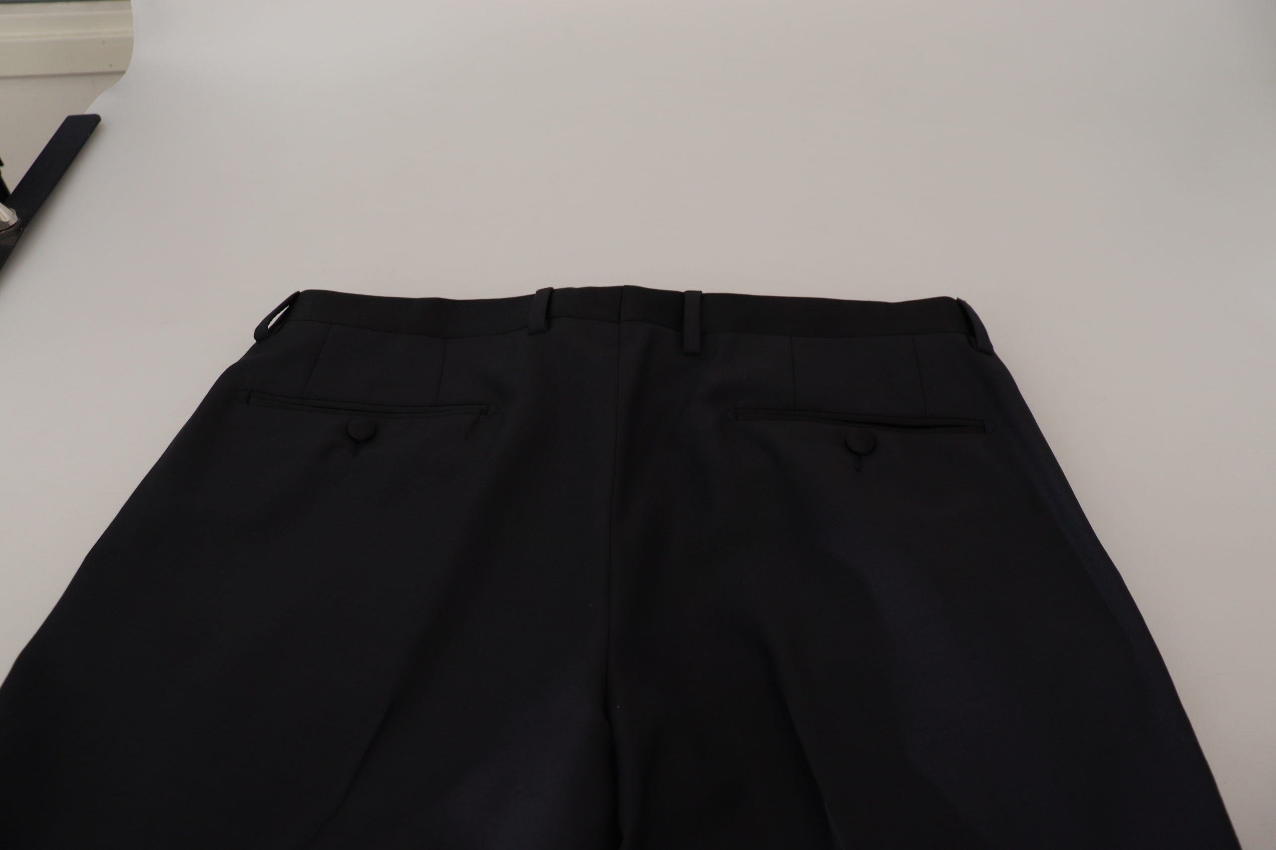 Black Wool Men Formal Pants - ventzia