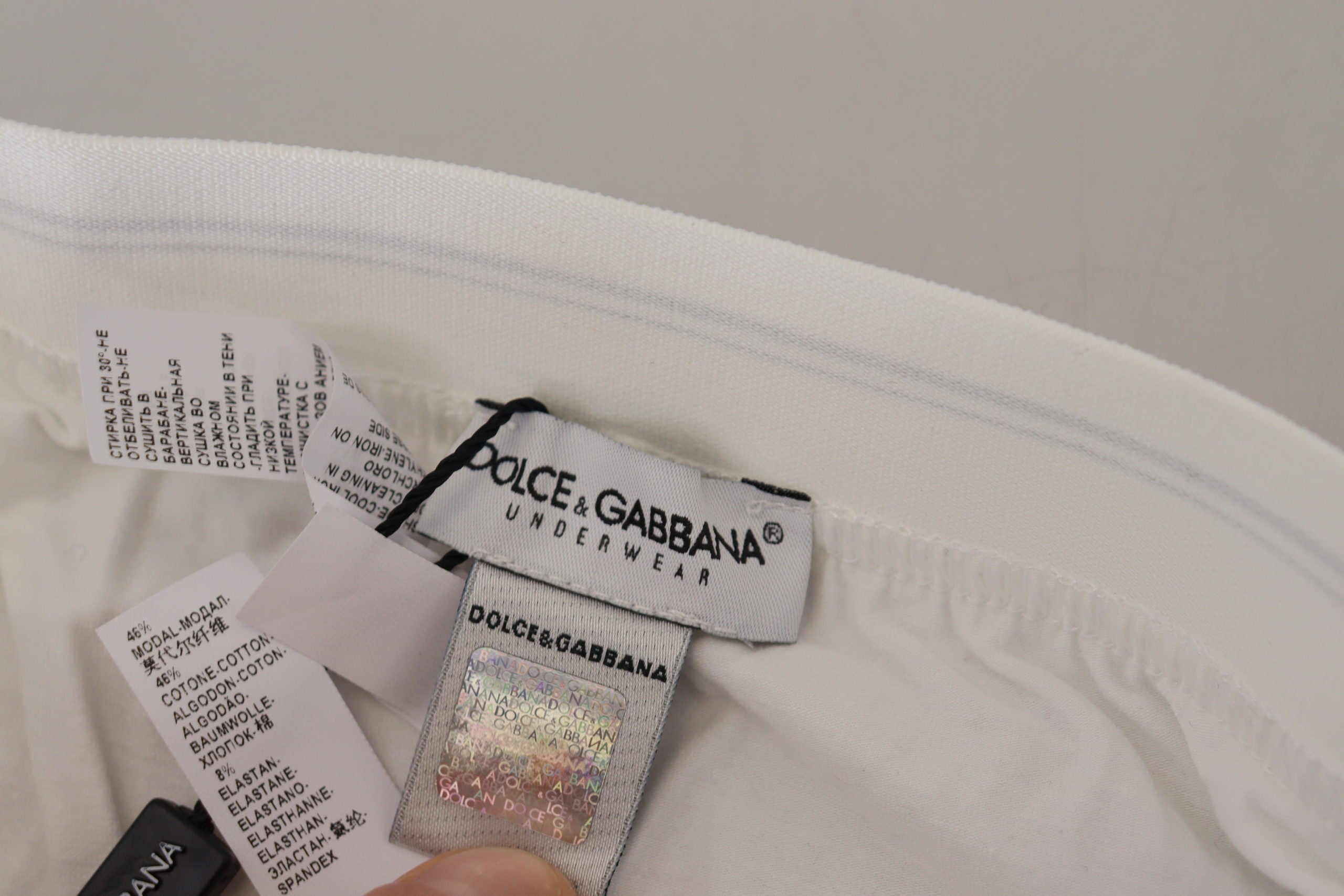 White Cotton Blend Regular Boxer Underwear - ventzia