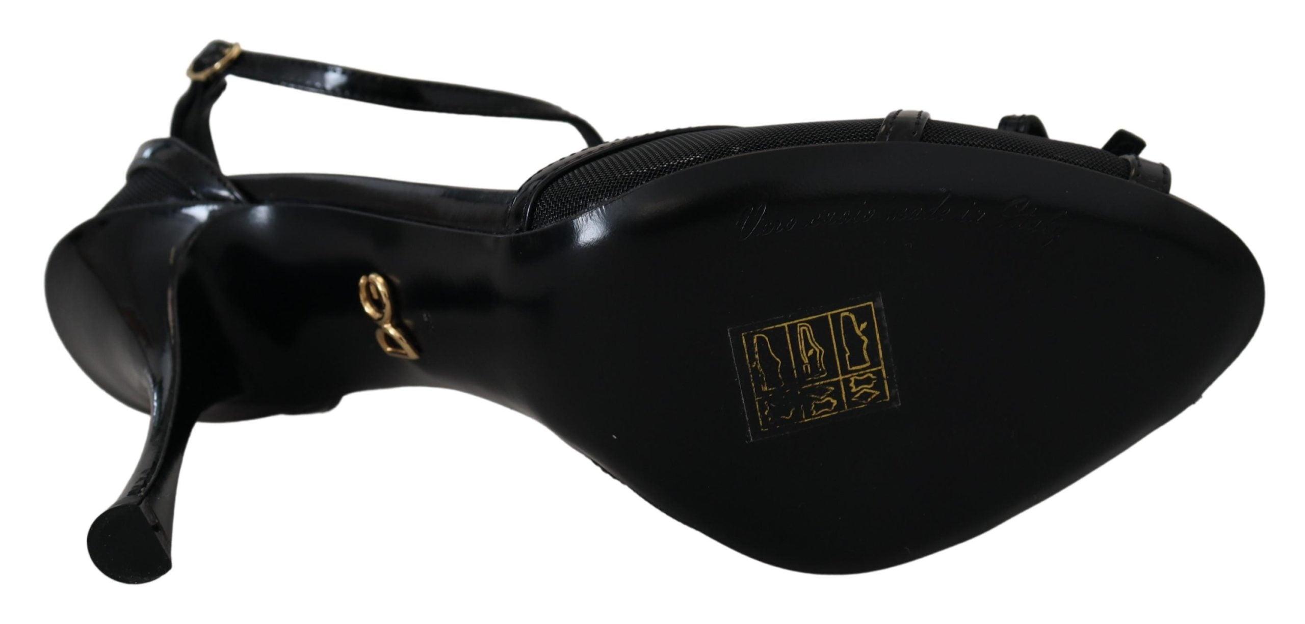 Black Stiletto High Heels Sandals Shoes - ventzia