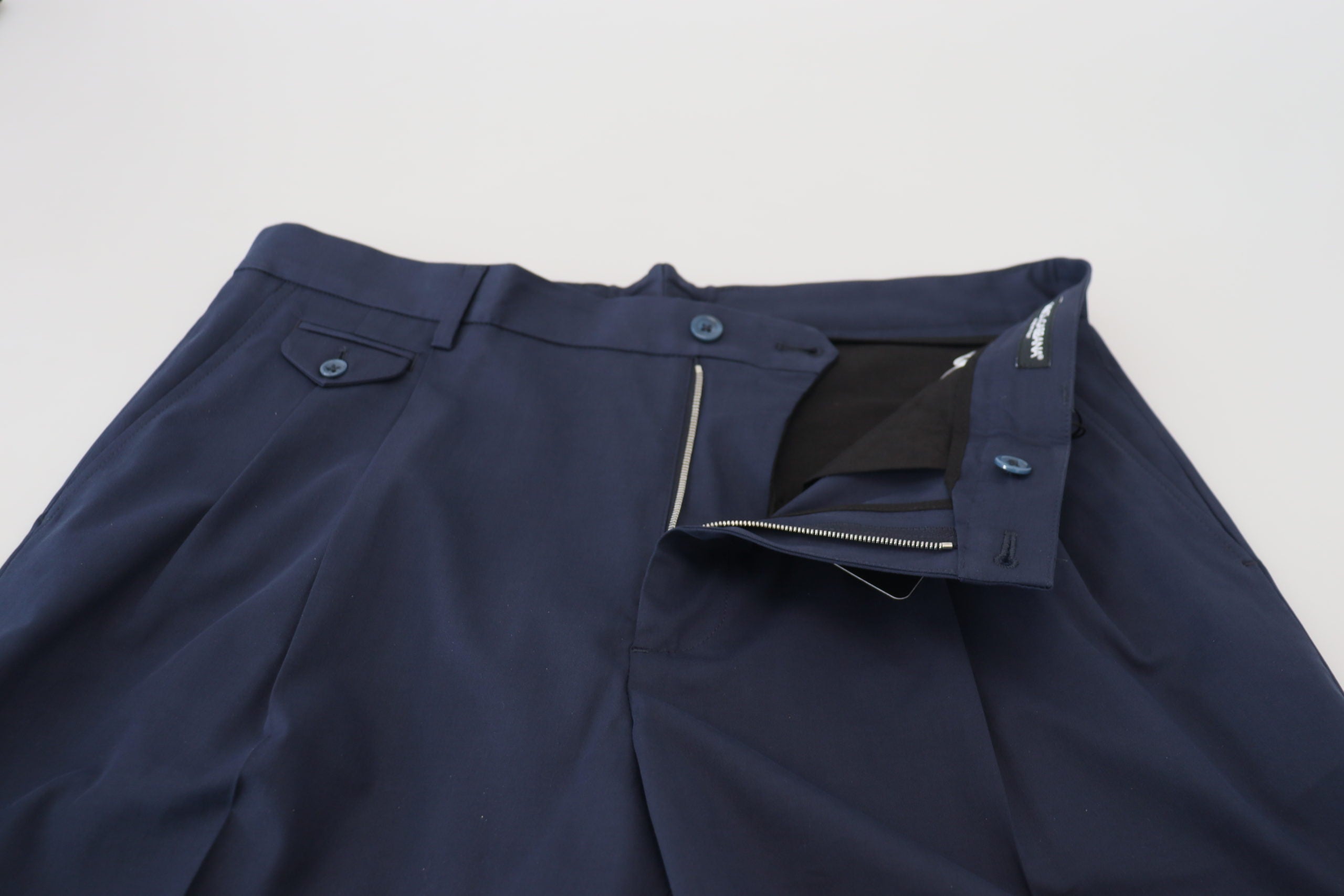 Blue Chinos Cotton Stretch Casual Shorts - ventzia