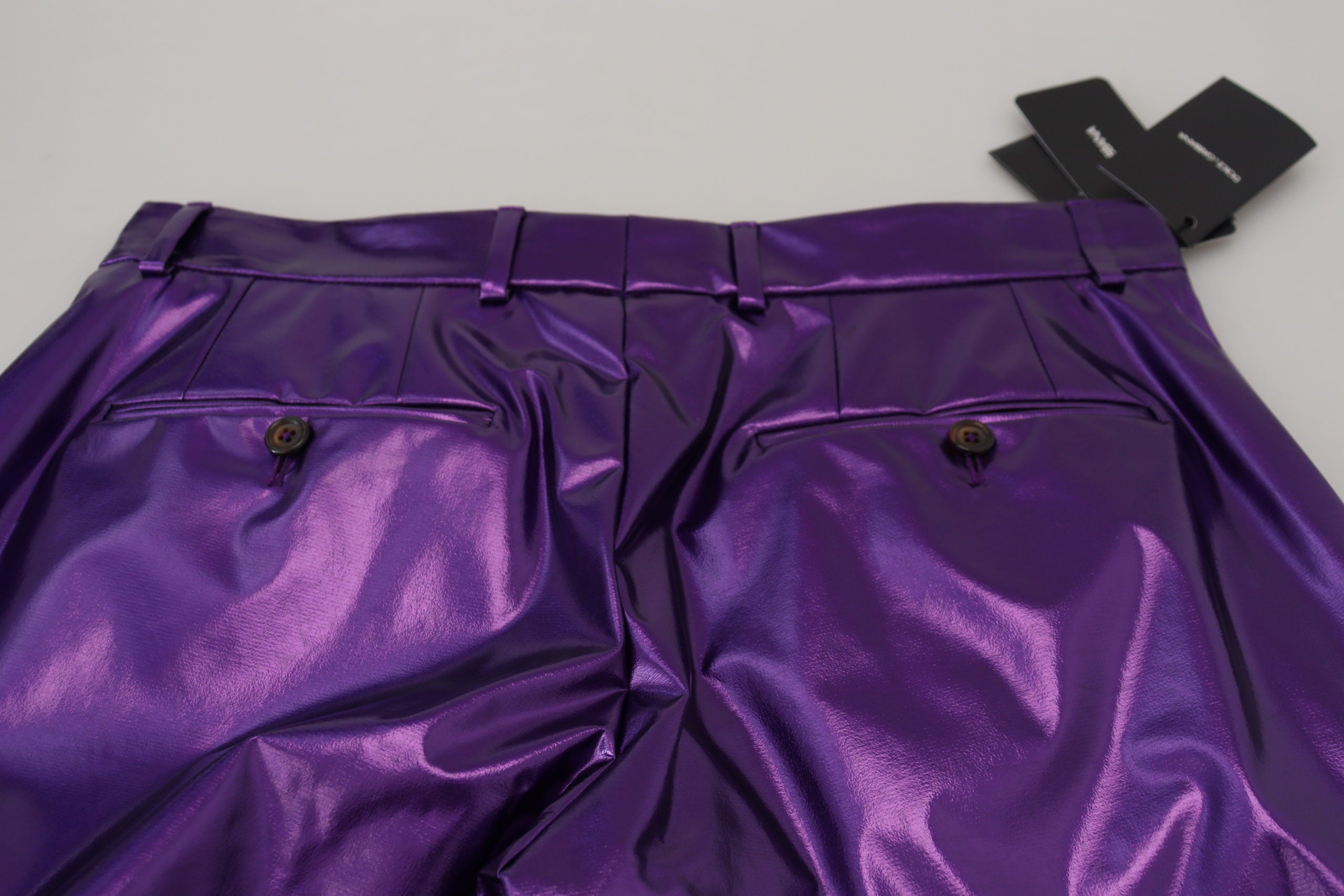 Purple Shining Men Casual Pants - ventzia