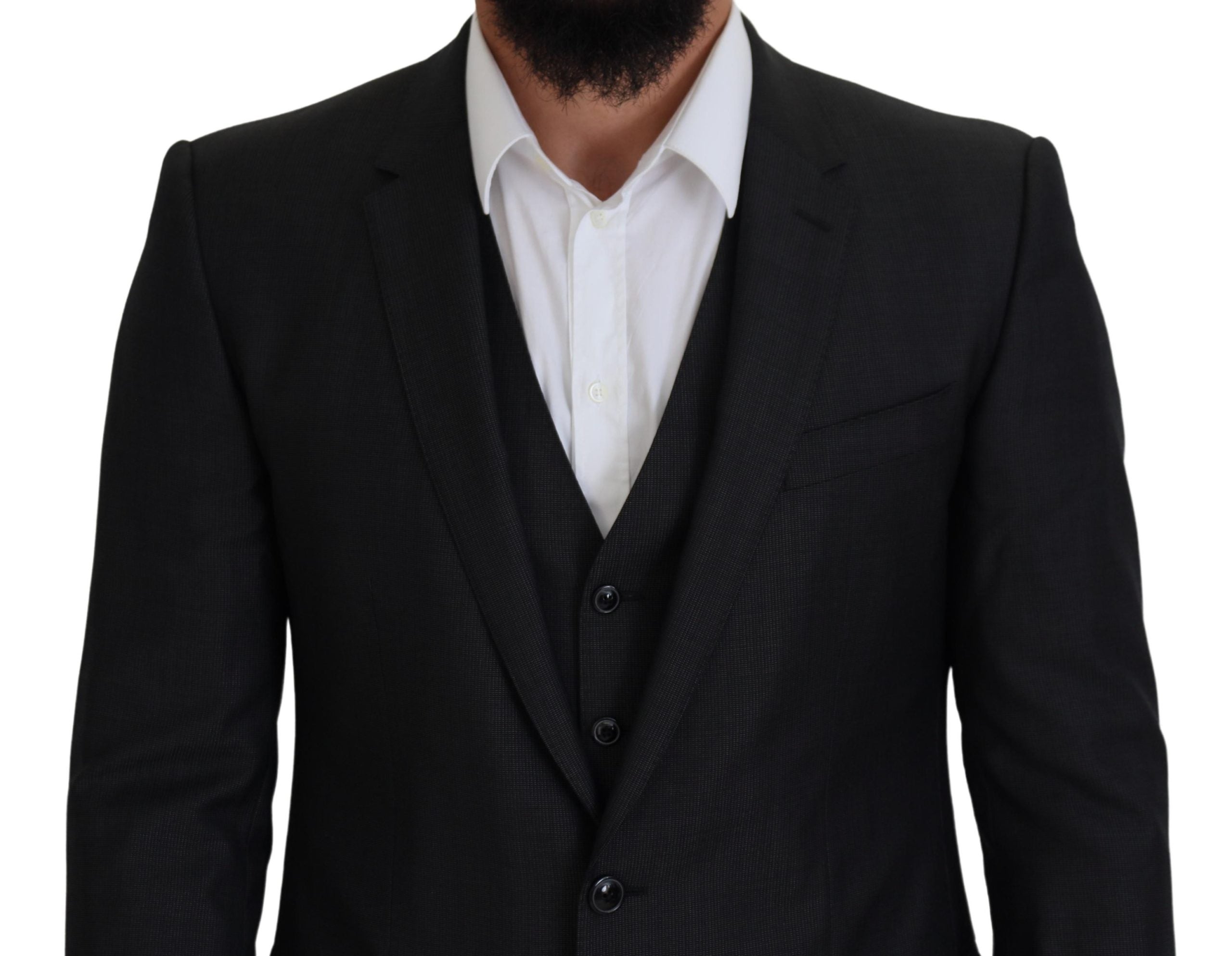 Gray MARTINI 3 Piece Slim Fit Suit - ventzia