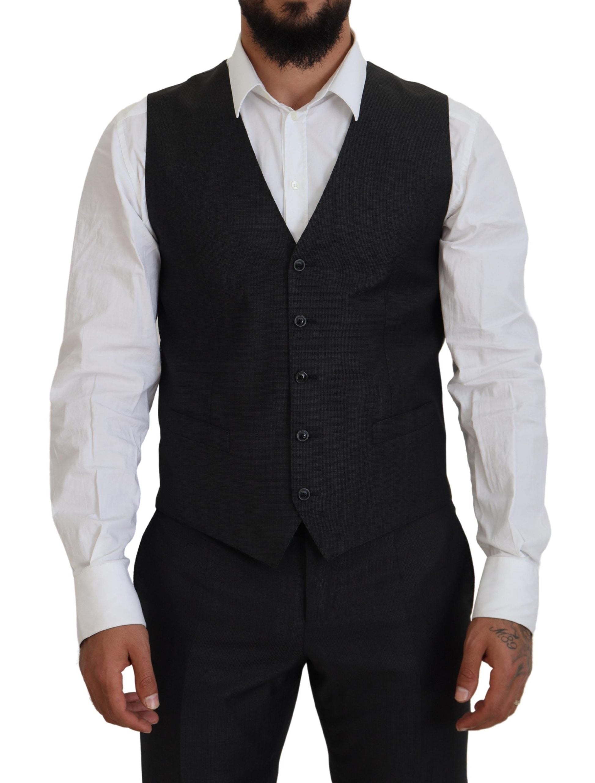 Gray MARTINI 3 Piece Slim Fit Suit - ventzia