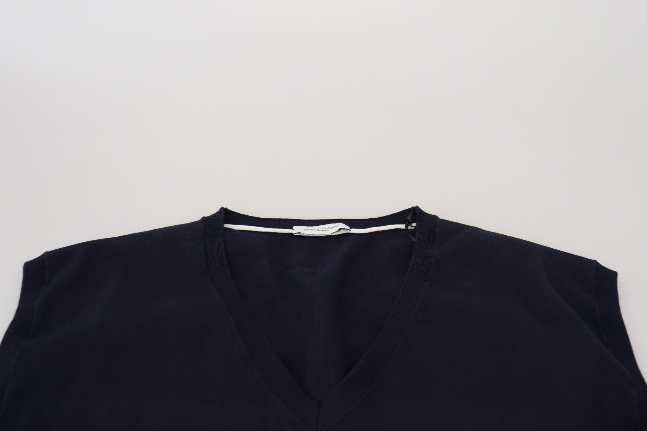 Black Cotton V-neck Sleeveless Tank T-shirt - ventzia