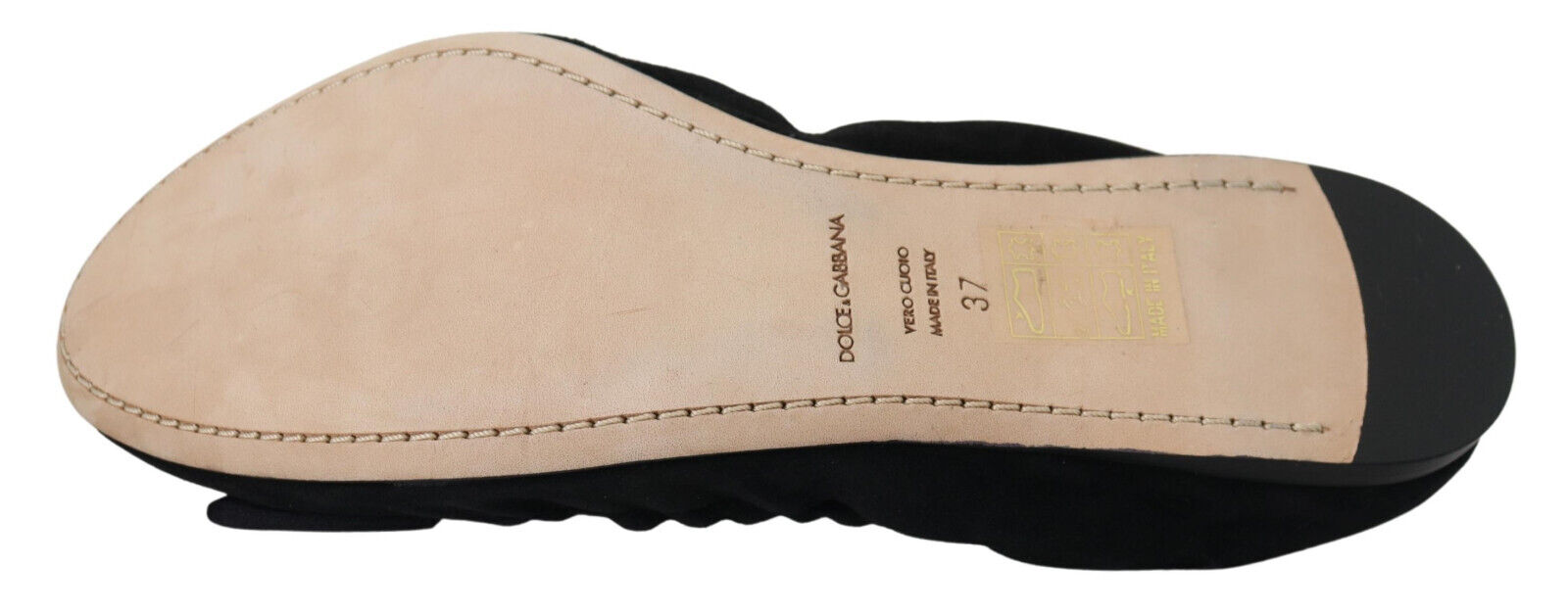 Black Suede Flat Slip On Ballet Shoes - ventzia