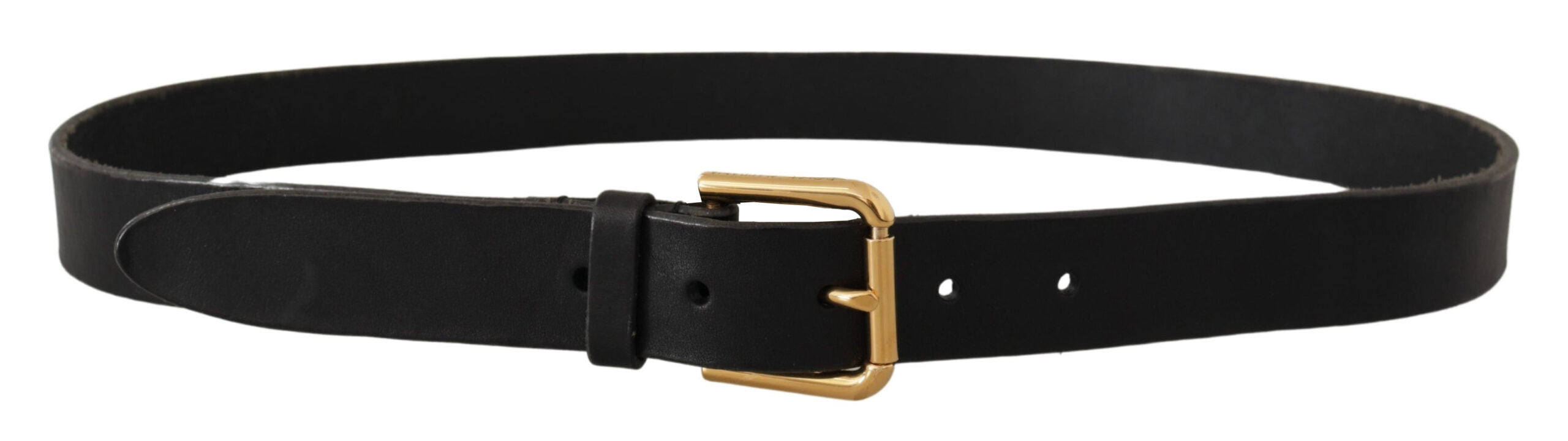 Brown Classic Leather Gold Metal Buckle Belt - ventzia