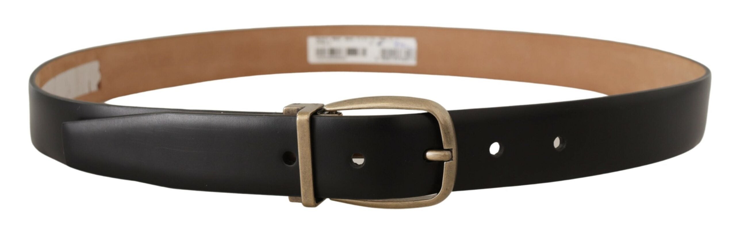 Black Brown Backend Leather Vintage Metal Buckle Belt - ventzia