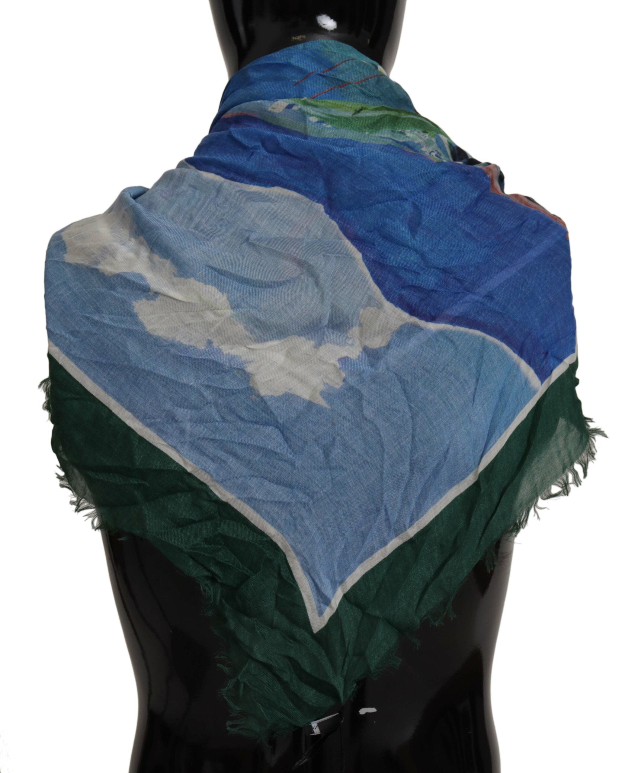 Multicolor Sorrento DG Shawl Fringe Scarf - ventzia