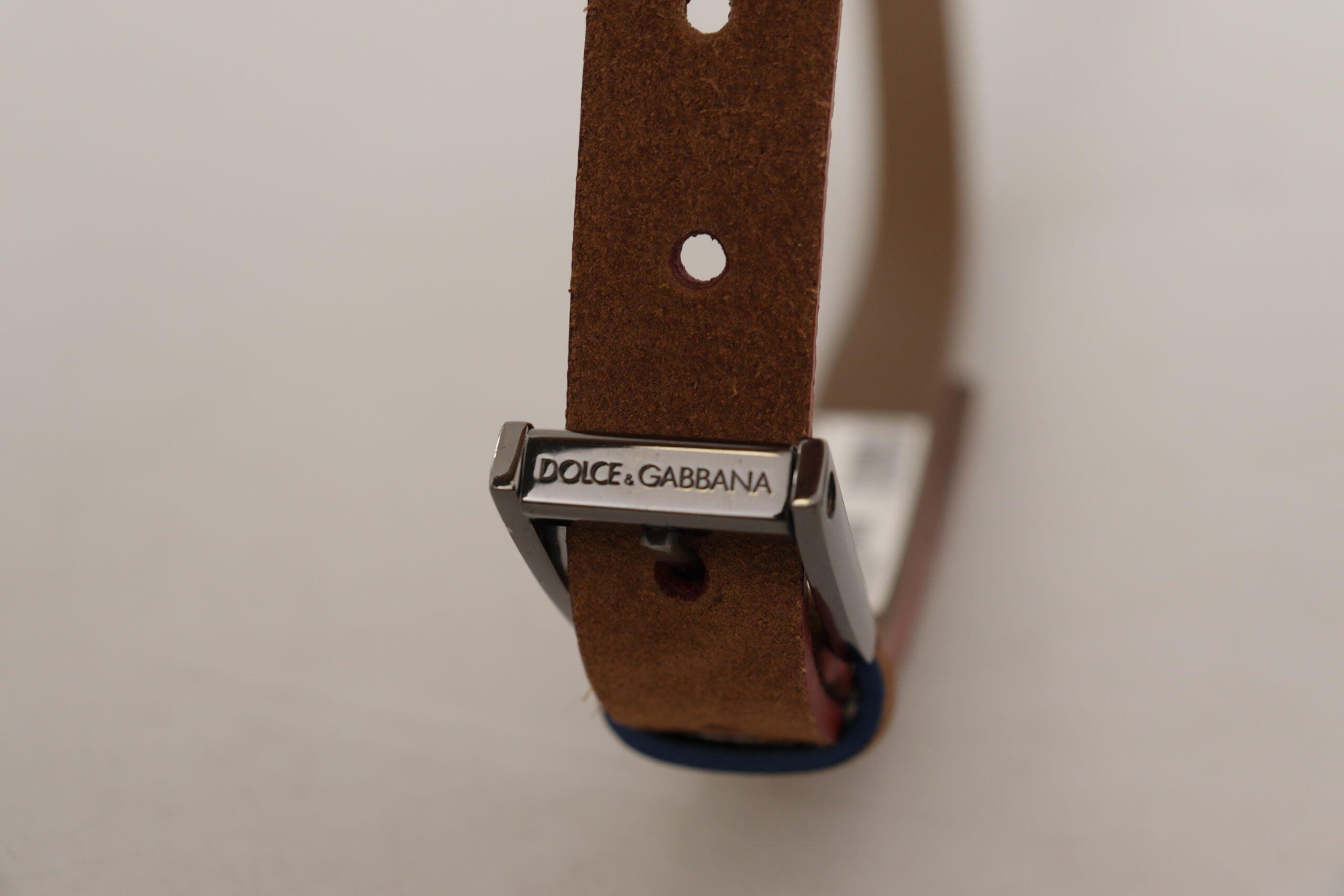 Brown Logo Engraved Metal Waist Buckle Belt - ventzia