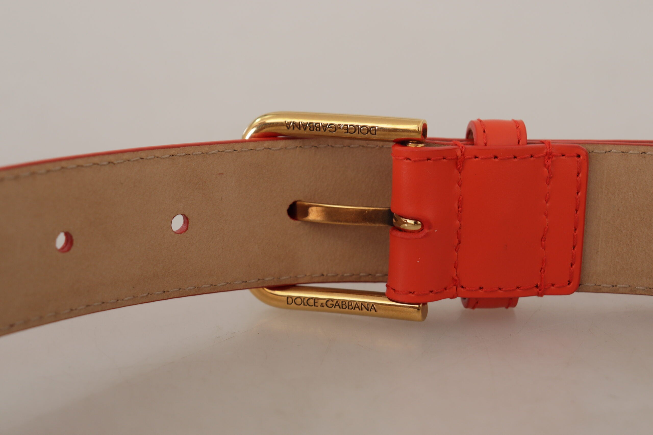 Orange Leather Devotion Heart Micro Bag Headphones Belt - ventzia