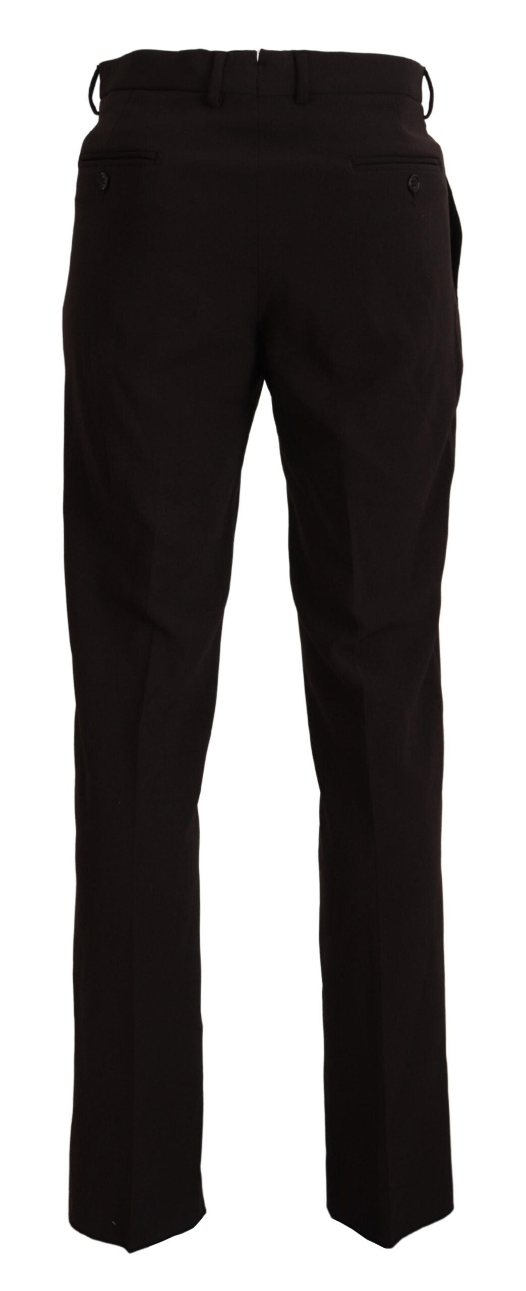 Brown Straight Fit Formal Men Pants - ventzia