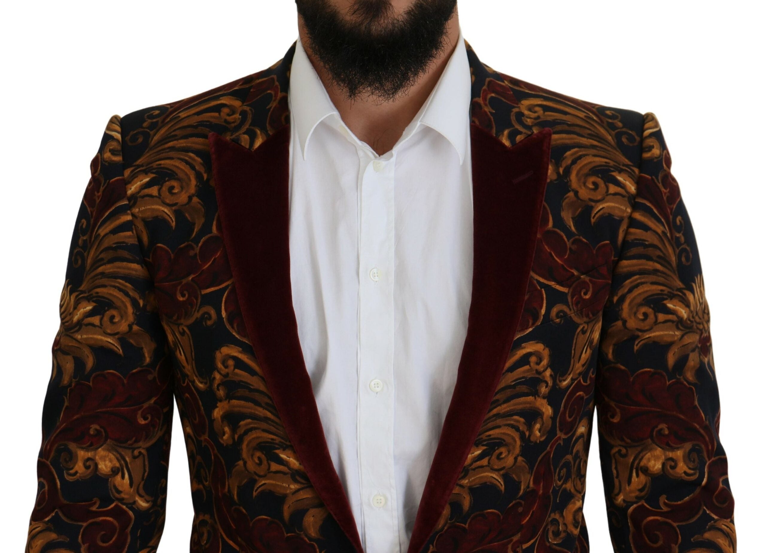 Multicolor Floral Single Breasted Martini Blazer - ventzia