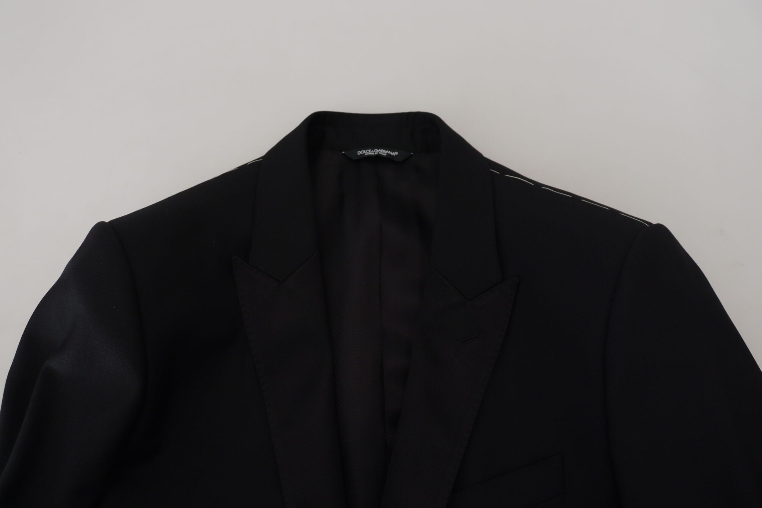 Black Slim Fit Formal Martini Blazer - ventzia
