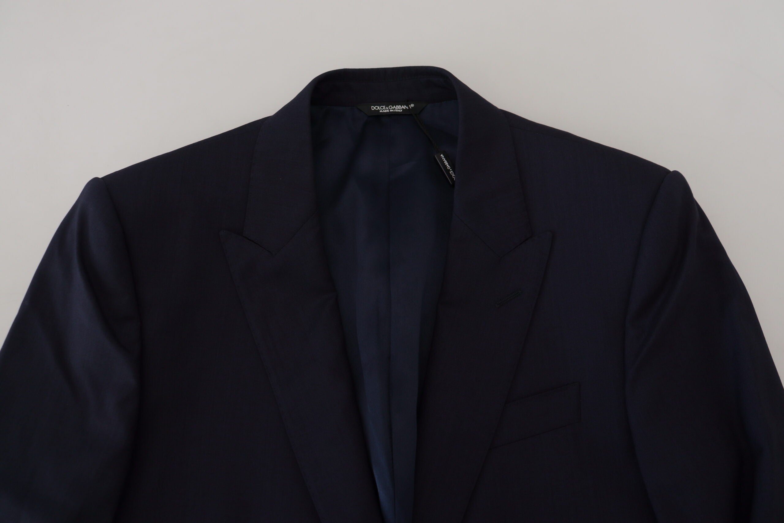 Blue Wool Slim Fit Formal Coat Blazer - ventzia